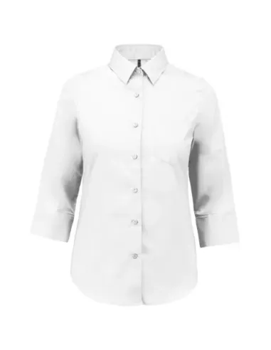 Camisa senhora manga 3/4 -  100-110gr/m2