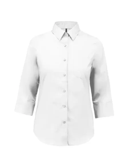 Camisa senhora manga 3/4 -  100-110gr/m2