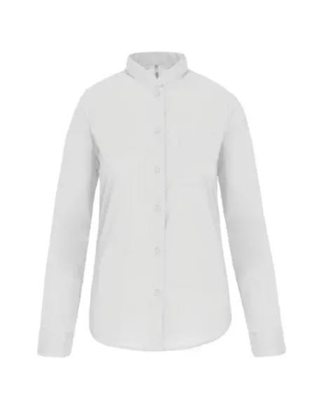 Camisa de senhora com gola á padre - 110gr/m2