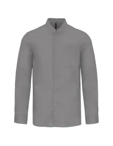 Camisa de homem gola á padre - 110gr/m2