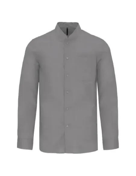 Camisa de homem gola á padre - 110gr/m2