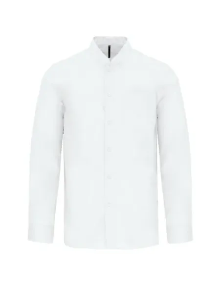 Camisa de homem gola á padre - 110gr/m2