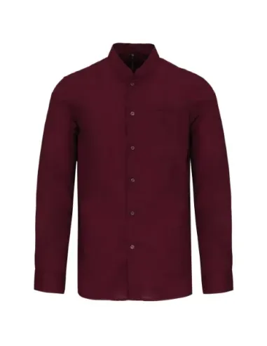 Camisa de homem gola á padre - 110gr/m2