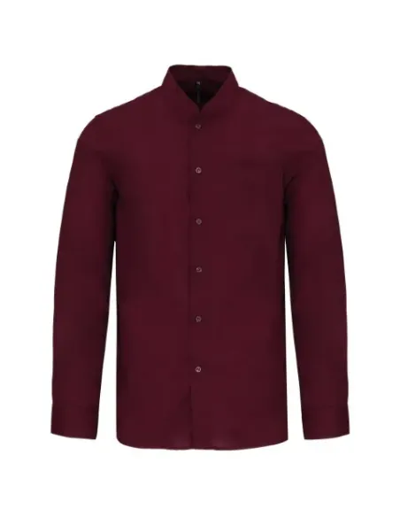 Camisa de homem gola á padre - 110gr/m2