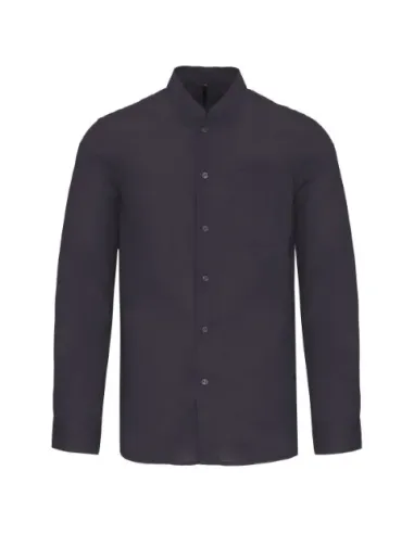 Camisa de homem gola á padre - 110gr/m2