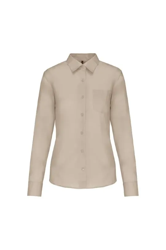 Camisa senhora manga comprida -  100-110gr/m2 2