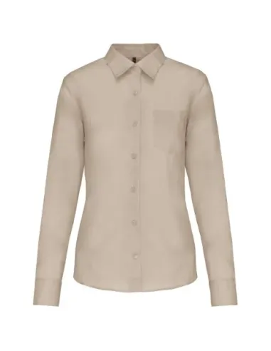 Camisa senhora manga comprida -  100-110gr/m2