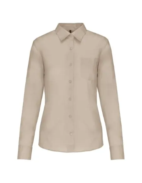 Camisa senhora manga comprida -  100-110gr/m2