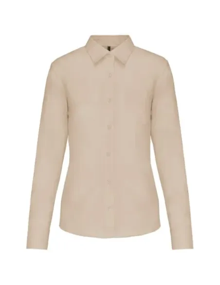 Camisa senhora manga comprida -  100-110gr/m2
