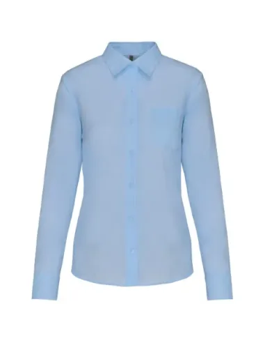 Camisa senhora manga comprida -  100-110gr/m2