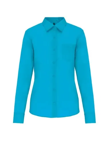 Camisa senhora manga comprida -  100-110gr/m2