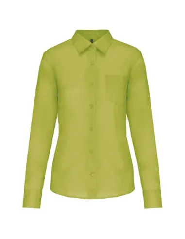 Camisa senhora manga comprida -  100-110gr/m2