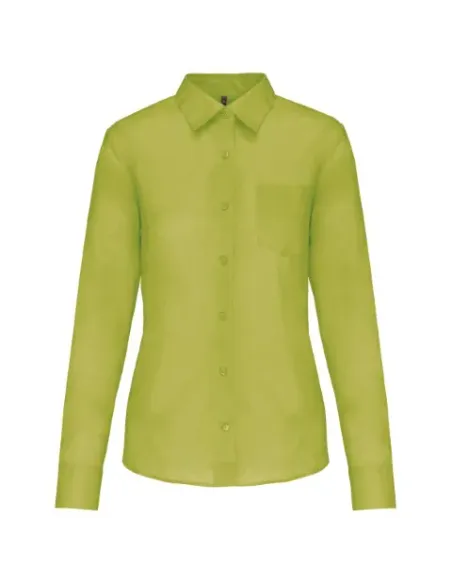Camisa senhora manga comprida -  100-110gr/m2