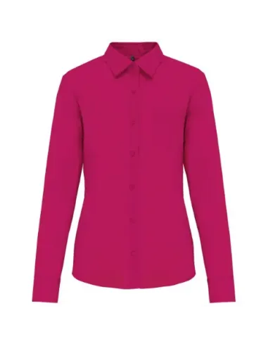Camisa senhora manga comprida -  100-110gr/m2
