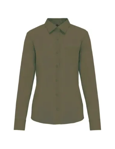 Camisa senhora manga comprida -  100-110gr/m2