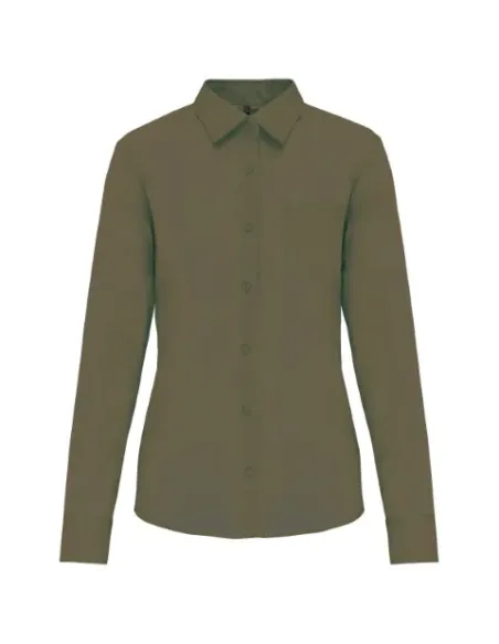 Camisa senhora manga comprida -  100-110gr/m2