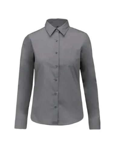 Camisa senhora manga comprida -  100-110gr/m2