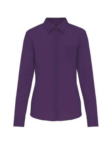 Camisa senhora manga comprida -  100-110gr/m2
