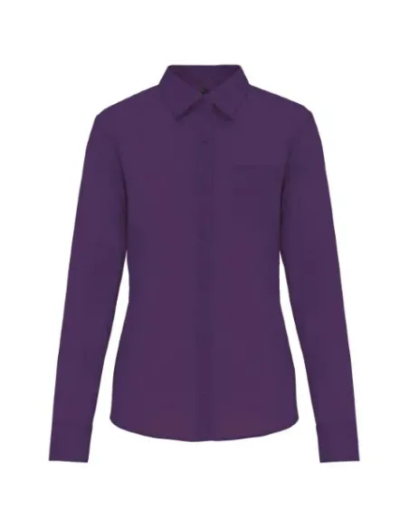 Camisa senhora manga comprida -  100-110gr/m2
