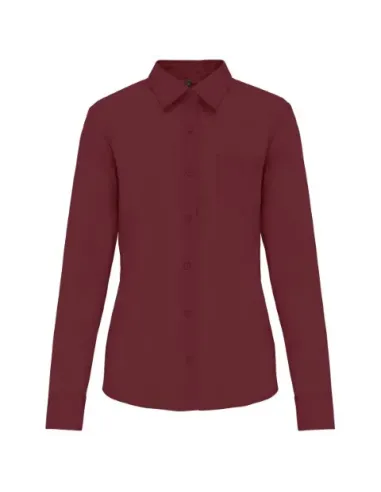Camisa senhora manga comprida -  100-110gr/m2
