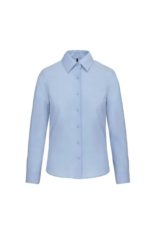 Camisa de senhora Oxford  manga comprida - 130-135gr/m2 2