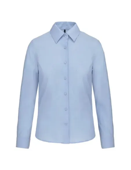 Camisa de senhora Oxford  manga comprida - 130-135gr/m2
