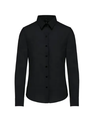 Camisa de senhora Oxford  manga comprida - 130-135gr/m2