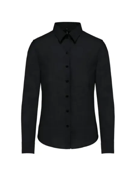 Camisa de senhora Oxford  manga comprida - 130-135gr/m2