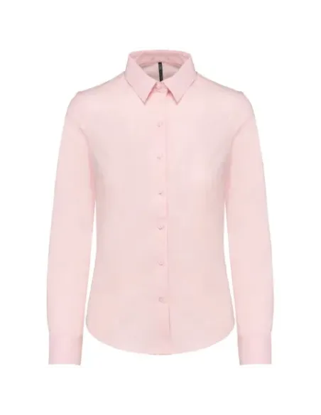 Camisa de senhora Oxford  manga comprida - 130-135gr/m2
