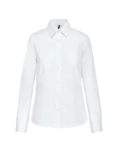 Camisa de senhora Oxford  manga comprida - 130-135gr/m2