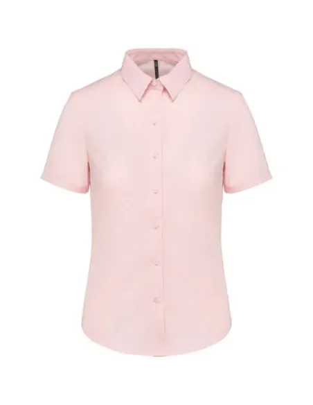 Camisa de senhora  Oxford  manga curta - 130-135gr/m2