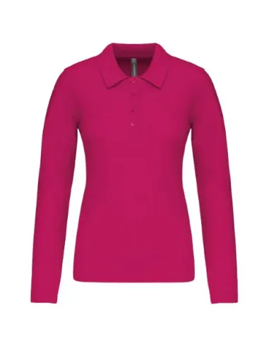 POLO DE SENHORA - 180gr/m2- MANGA COMPRIDA