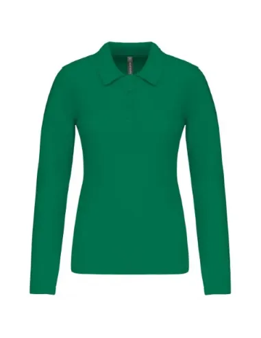 POLO DE SENHORA - 180gr/m2- MANGA COMPRIDA