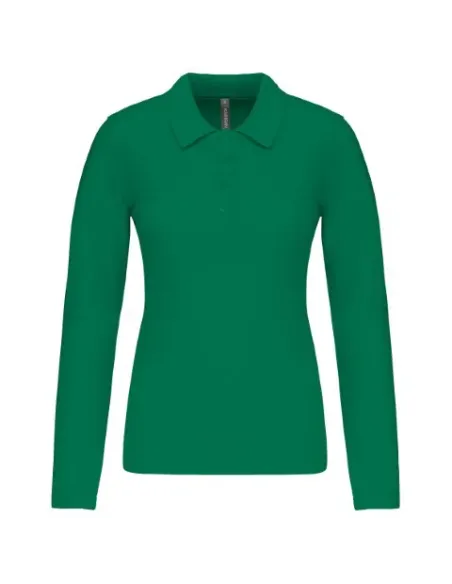 POLO DE SENHORA - 180gr/m2- MANGA COMPRIDA