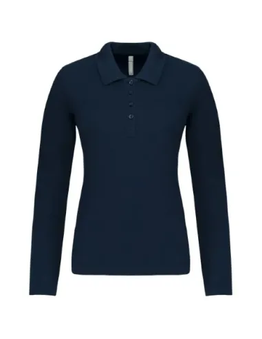 POLO DE SENHORA - 180gr/m2- MANGA COMPRIDA