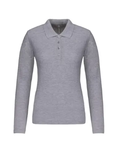 POLO DE SENHORA - 180gr/m2- MANGA COMPRIDA