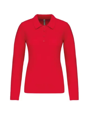 POLO DE SENHORA - 180gr/m2- MANGA COMPRIDA
