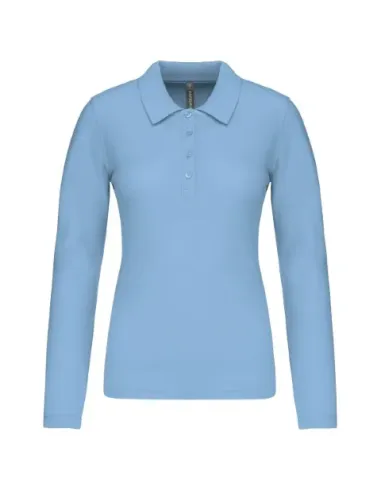 POLO DE SENHORA - 180gr/m2- MANGA COMPRIDA