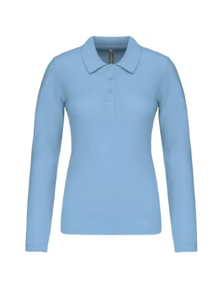 POLO DE SENHORA - 180gr/m2- MANGA COMPRIDA