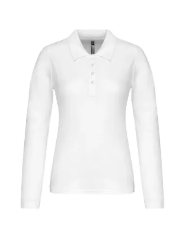 POLO DE SENHORA - 180gr/m2- MANGA COMPRIDA