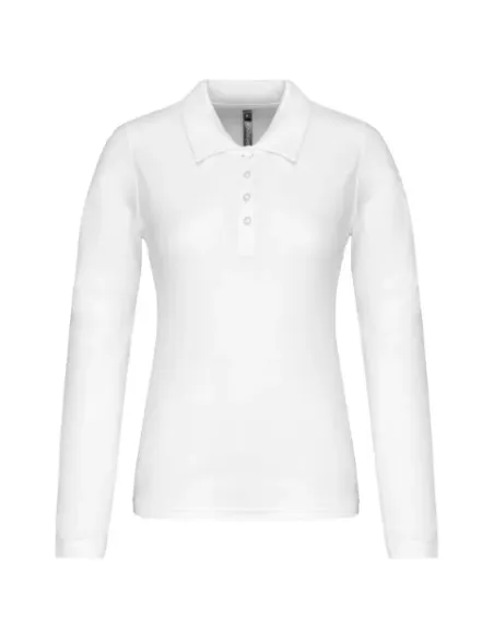 POLO DE SENHORA - 180gr/m2- MANGA COMPRIDA