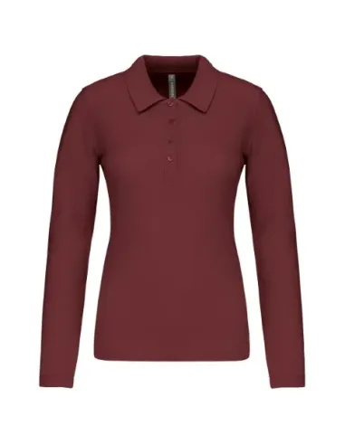 POLO DE SENHORA - 180gr/m2- MANGA COMPRIDA