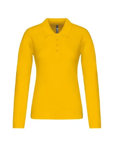 POLO DE SENHORA - 180gr/m2- MANGA COMPRIDA