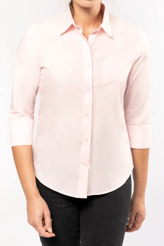Camisa senhora manga 3/4 -  100-110gr/m2