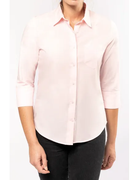 Camisa senhora manga 3/4 -  100-110gr/m2