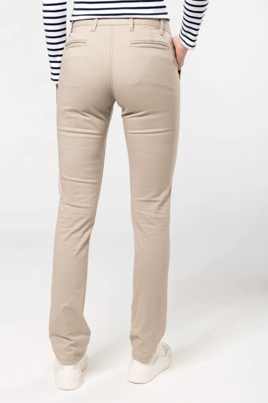 Calças Chino de senhora - 245gr/2 algodão - elastano 2