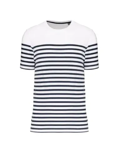 T-shirt de homem estilo marinheiro -bio decote - 160gr/m2