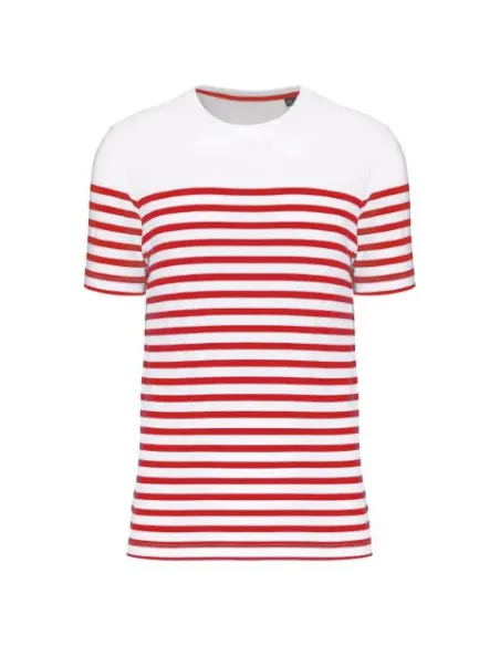 T-shirt de homem estilo marinheiro -bio decote - 160gr/m2