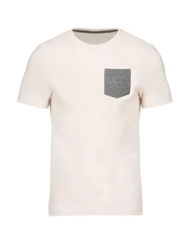 T-shirt em algodão biológico com bolso - 155gr/m2