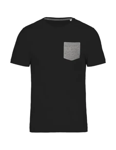 T-shirt em algodão biológico com bolso - 155gr/m2